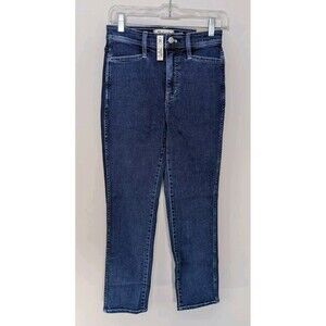 Madewell High Rise Slim Straight Jean Bryston Wash Size 25 NWT